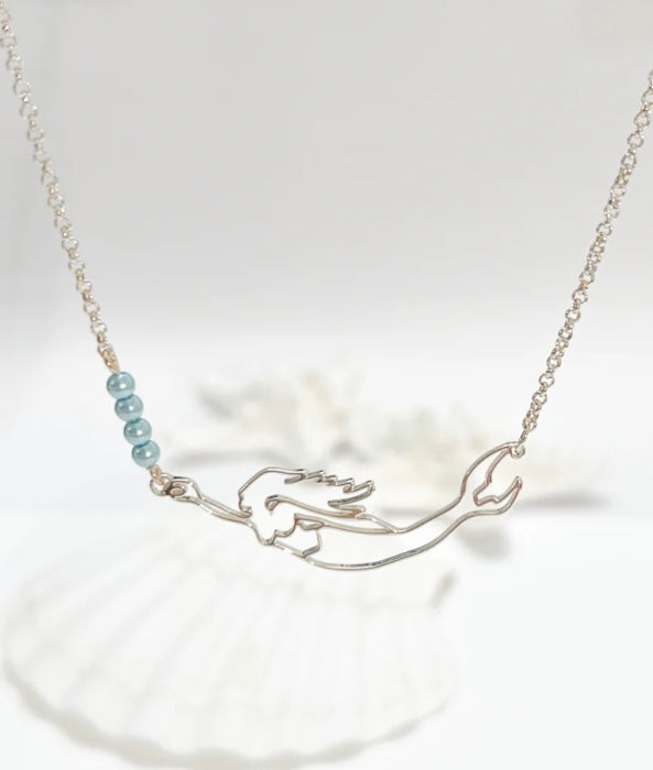 Mermaid necklace-sil