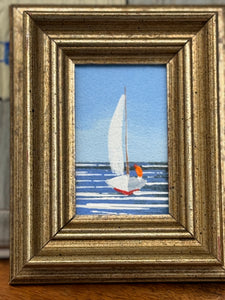 John Young catboat mini art-brzf