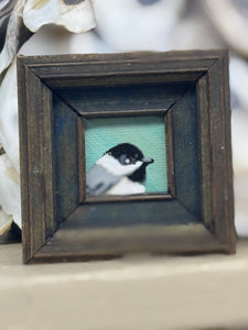 Chickadee mini art