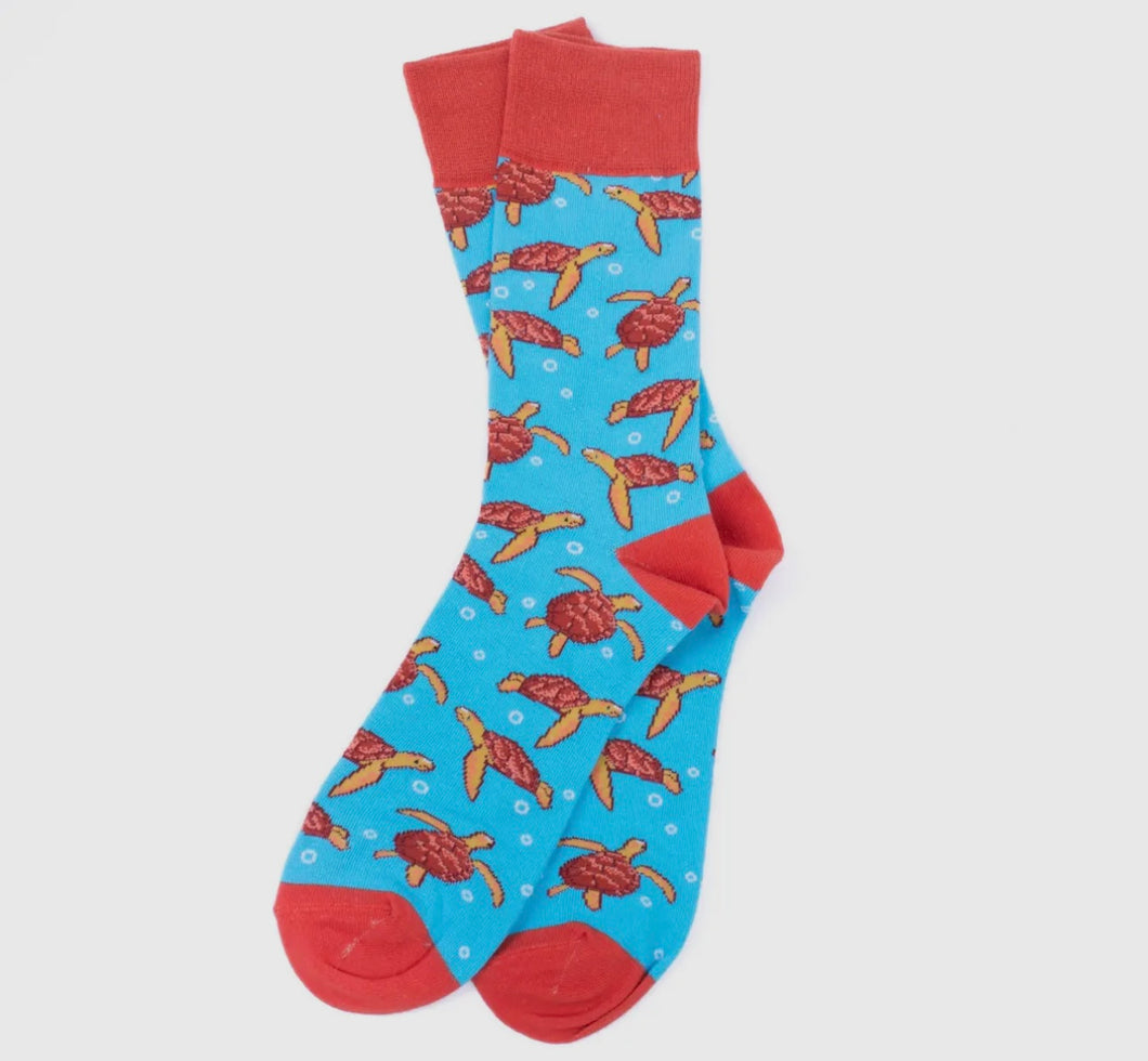 Mens turtle socks