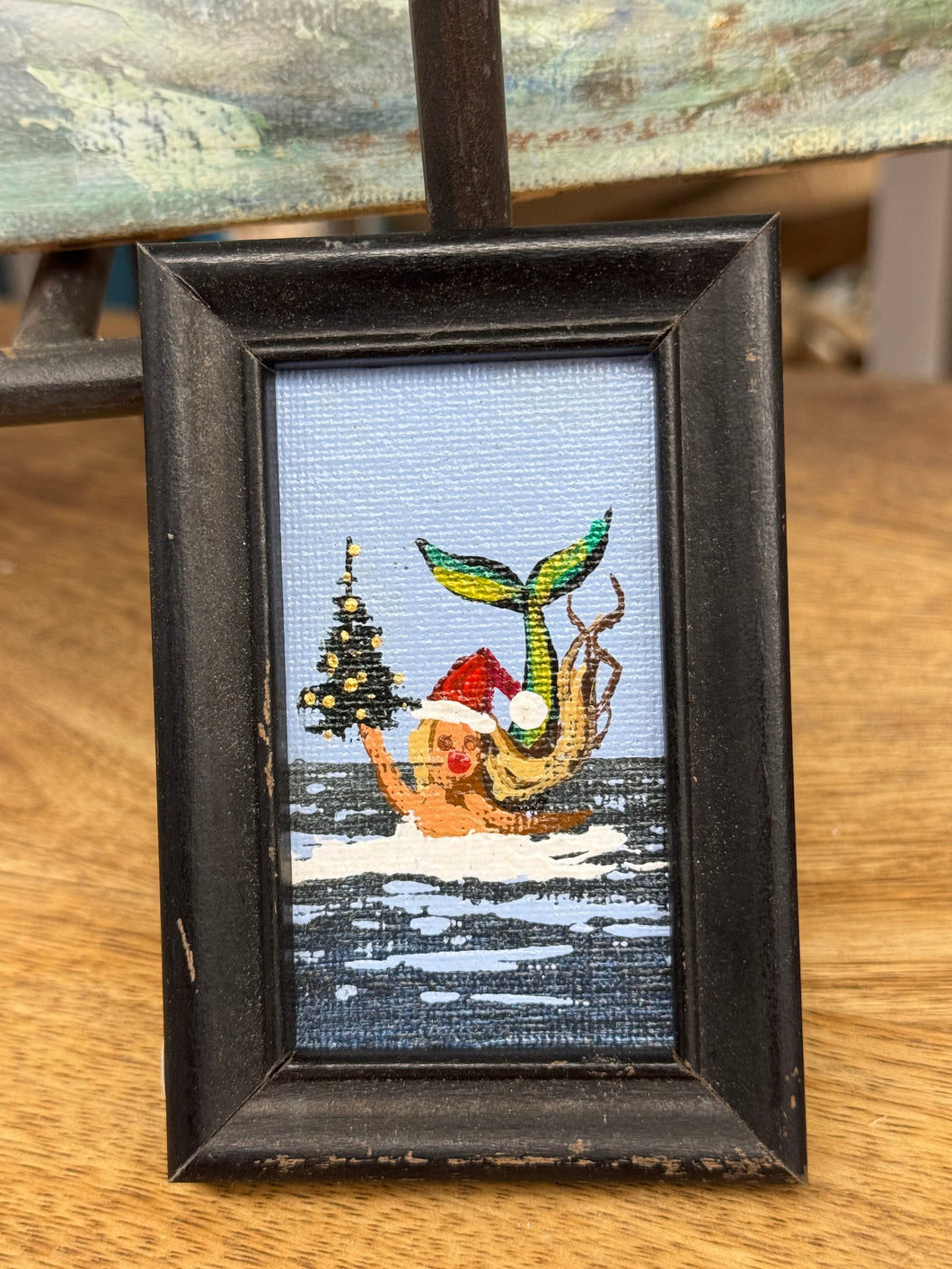 John Young holiday mermaid mini art-