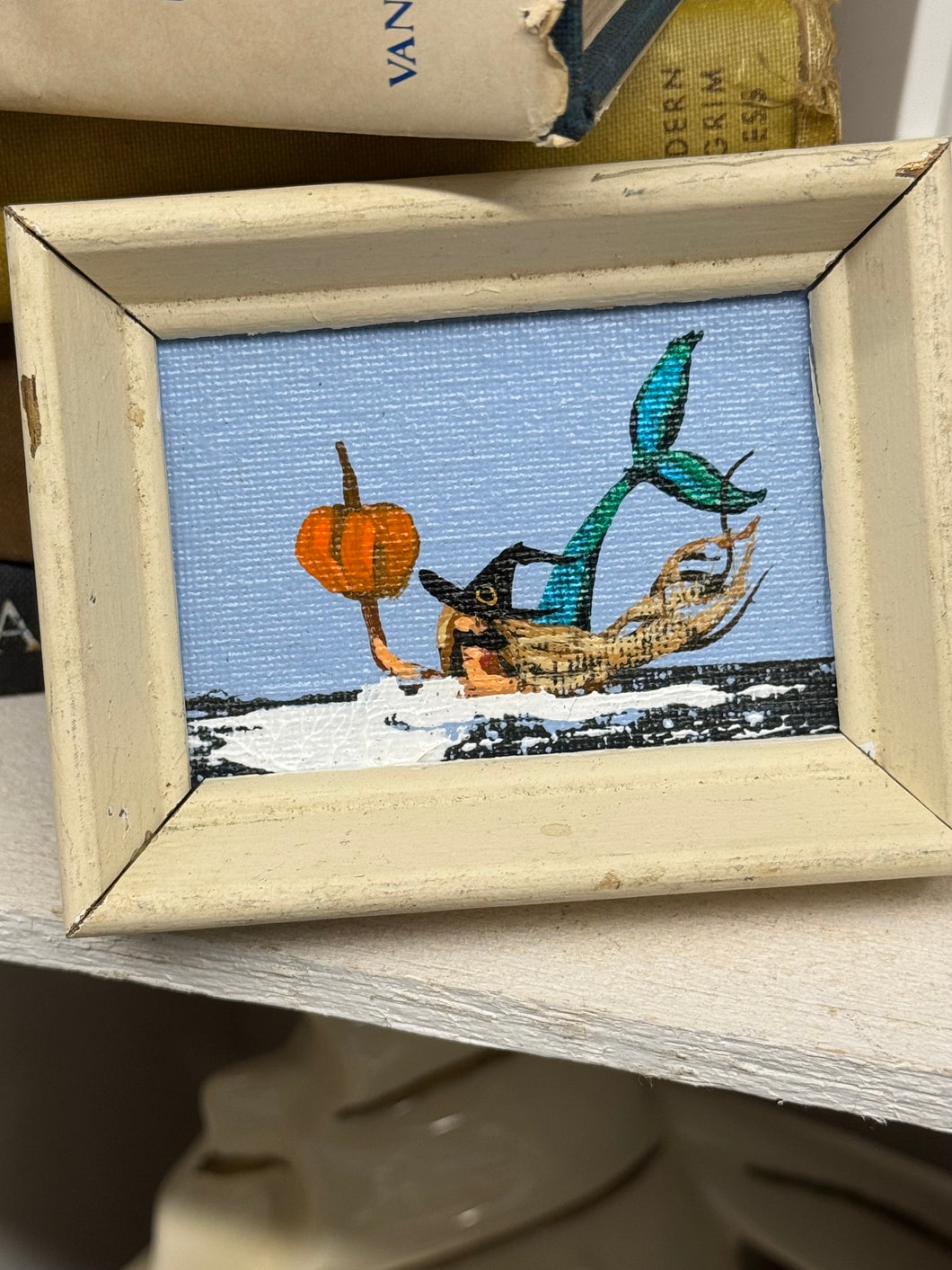 John young Halloween mermaid mini art-wf