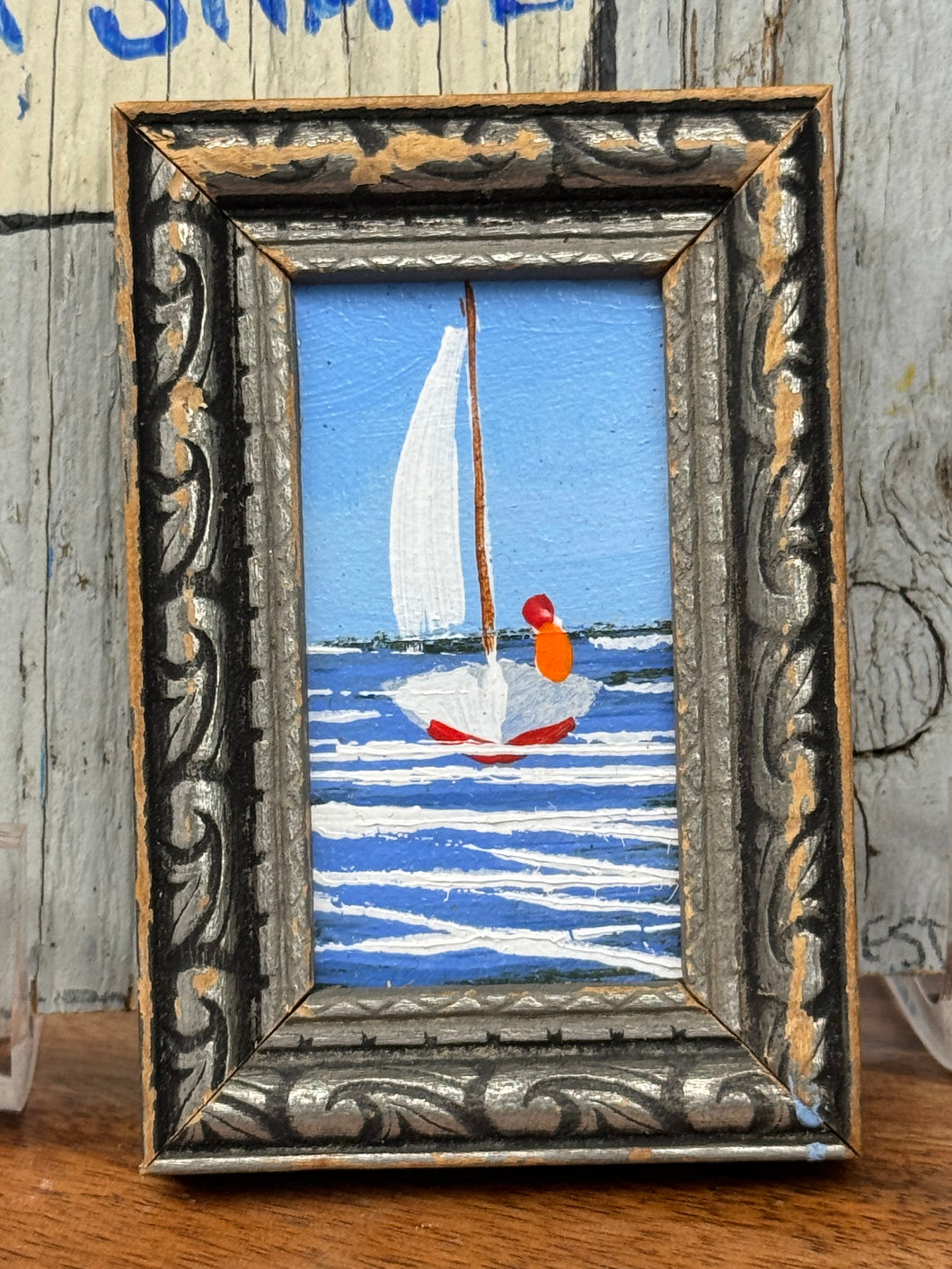 John Young catboat mini art- prf