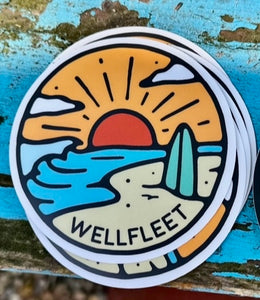 Wellfleet decal - surfboard