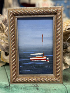 John Young-sailboat mini art