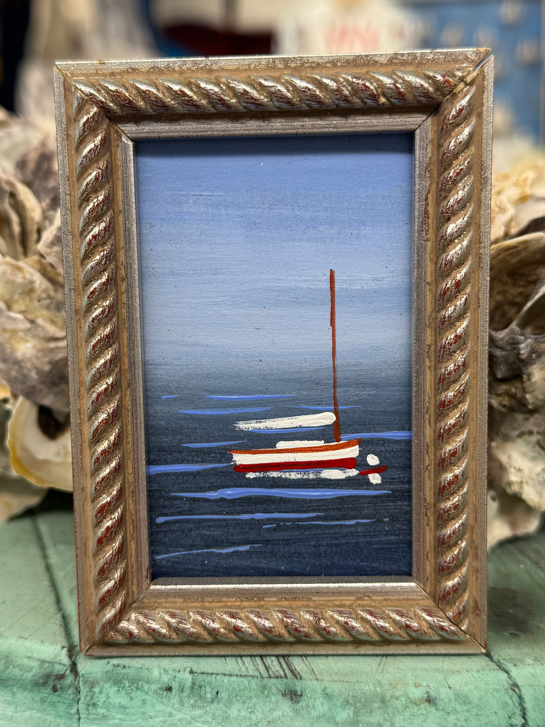 John Young-sailboat mini art