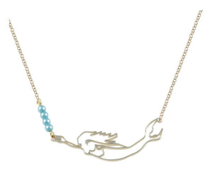 Mermaid necklace -gol