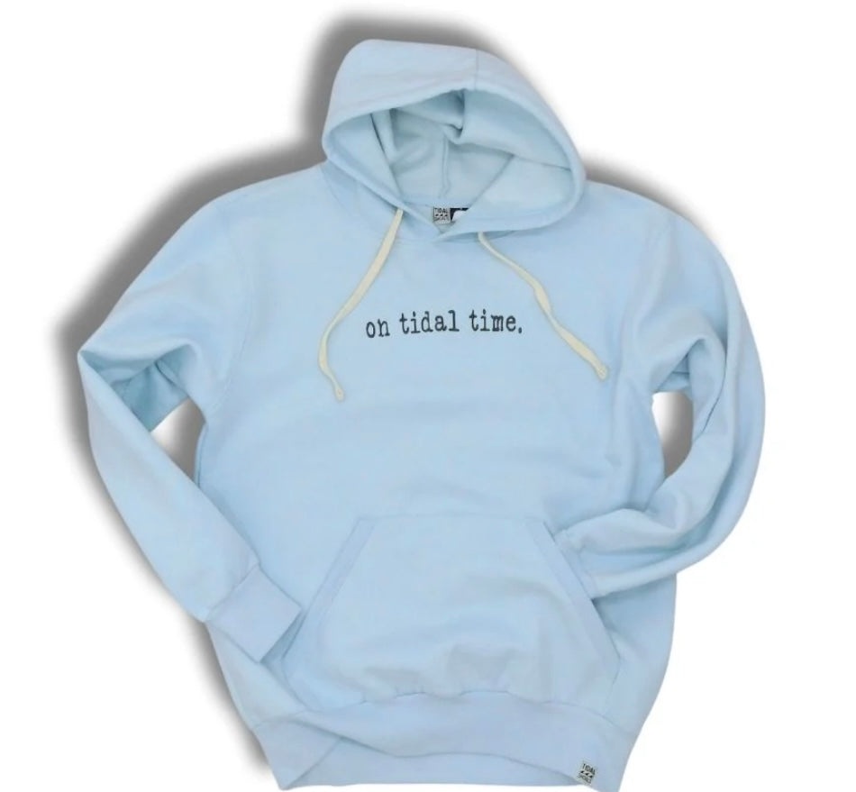 On tidal time hoodie sweat- ice blue