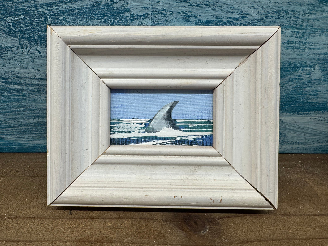 John Young shark fin mini art- wf