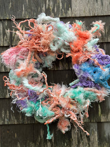 Lobster rope wreath-high head