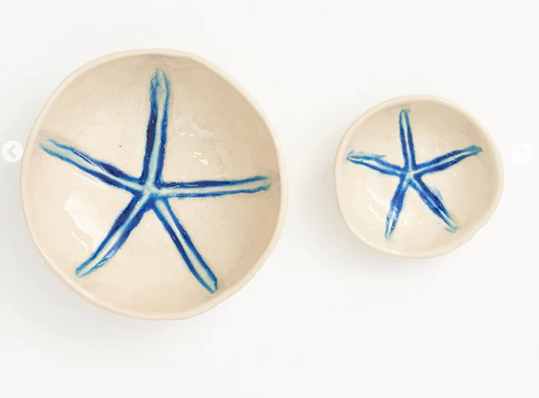 Starfish ceramic bowl