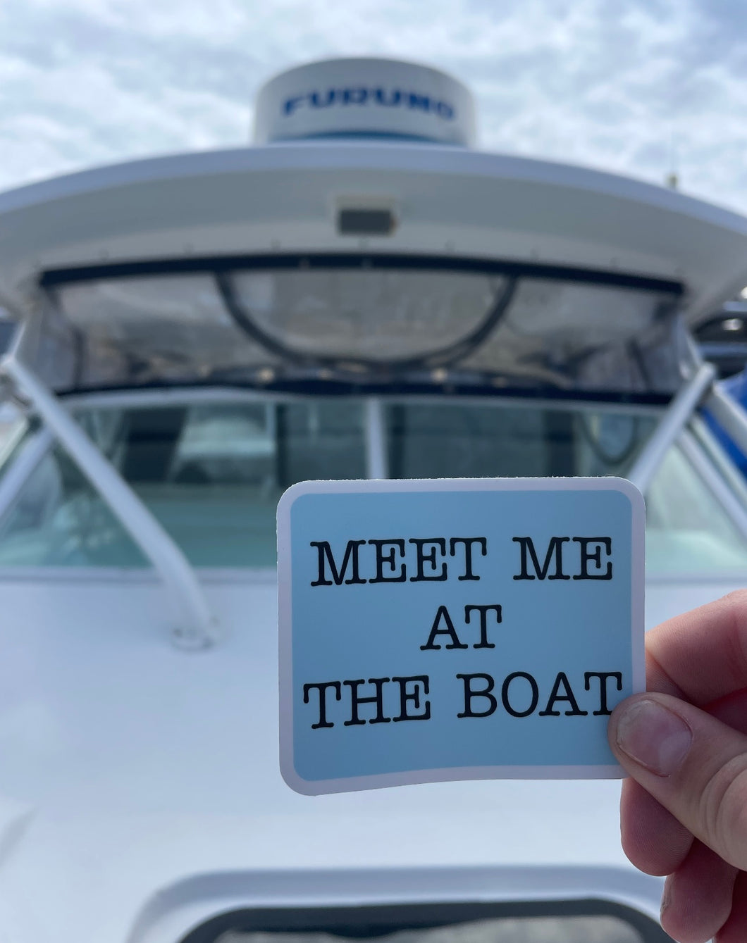 Meet me at the boat decal