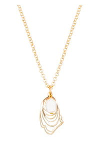 Oyster and pearl necklace-gol