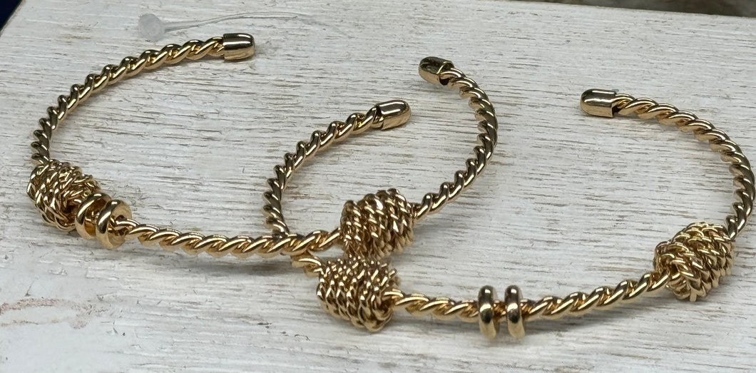 Sailors knot cuff bracelet