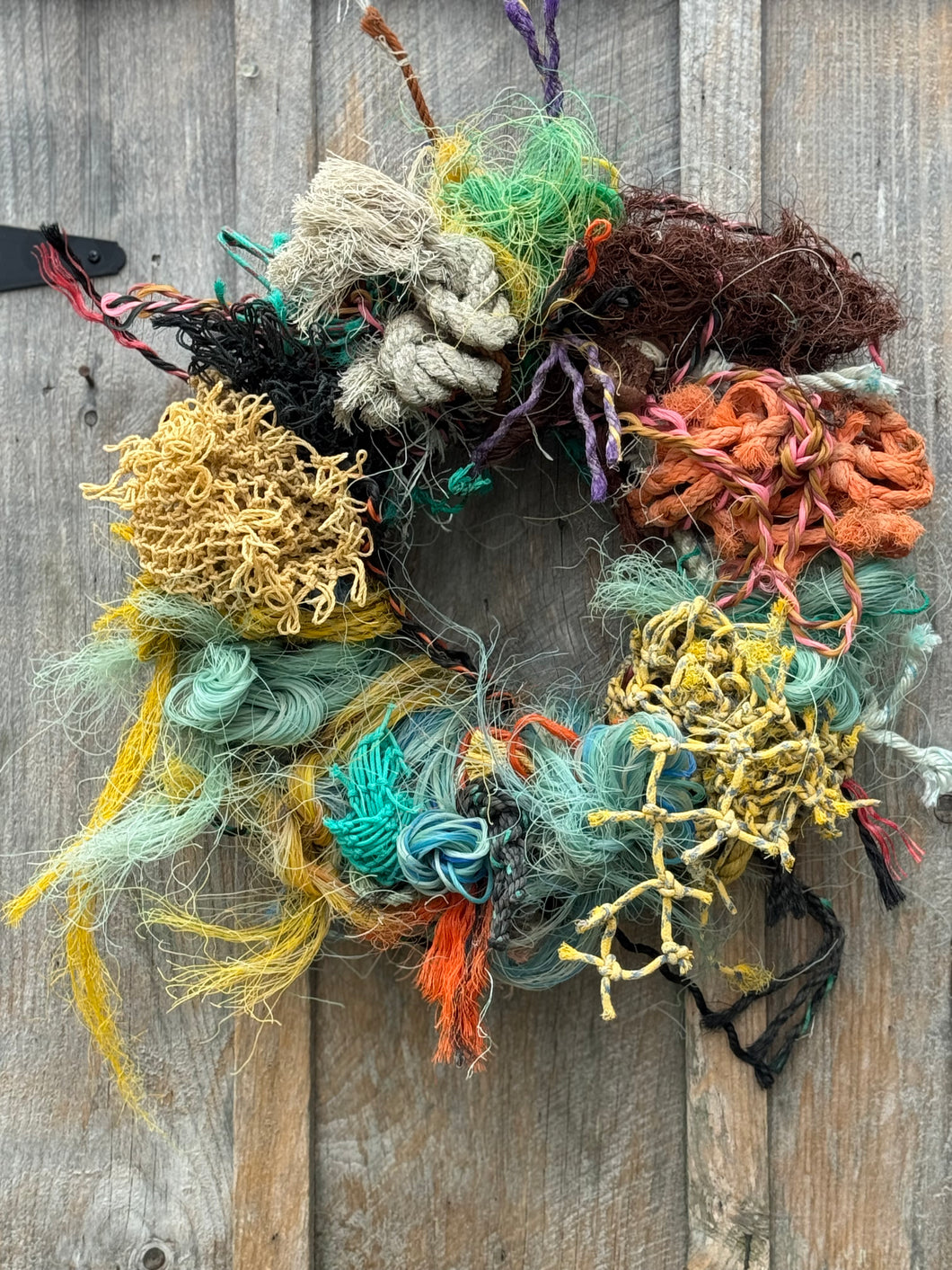 Lobster rope wreath-long point