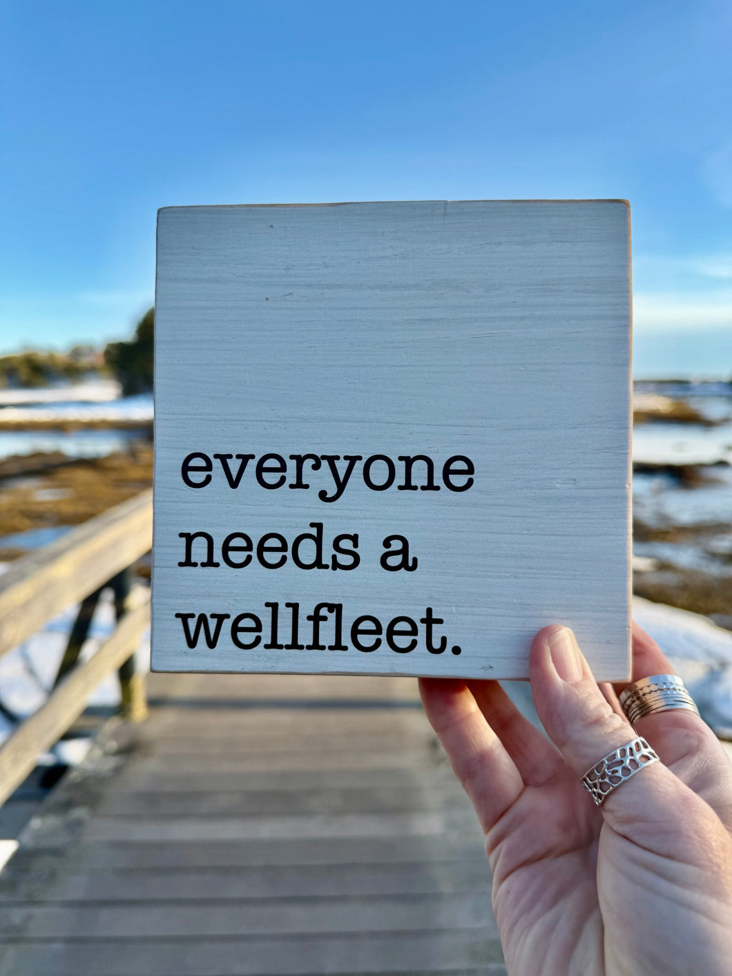 Everyone needs a Wellfleet block sign – Wellfleet Marine Corporation