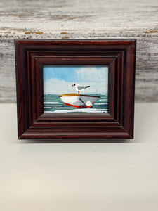 John Young- gull on dory mini art-dbf