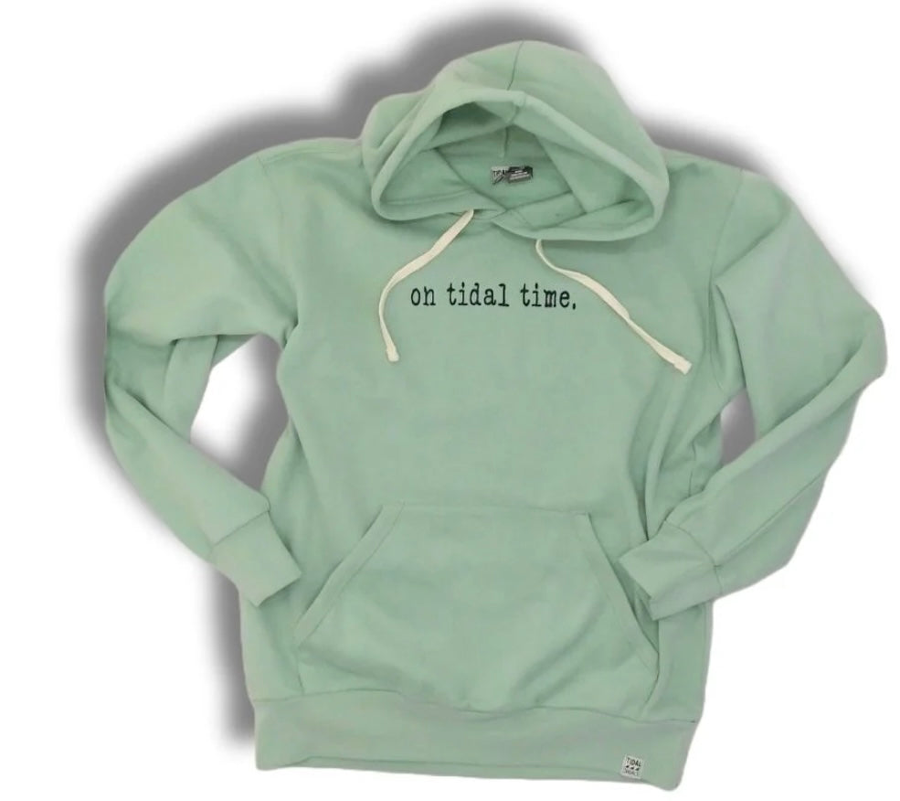 On tidal time hoodie sweat- sea foam