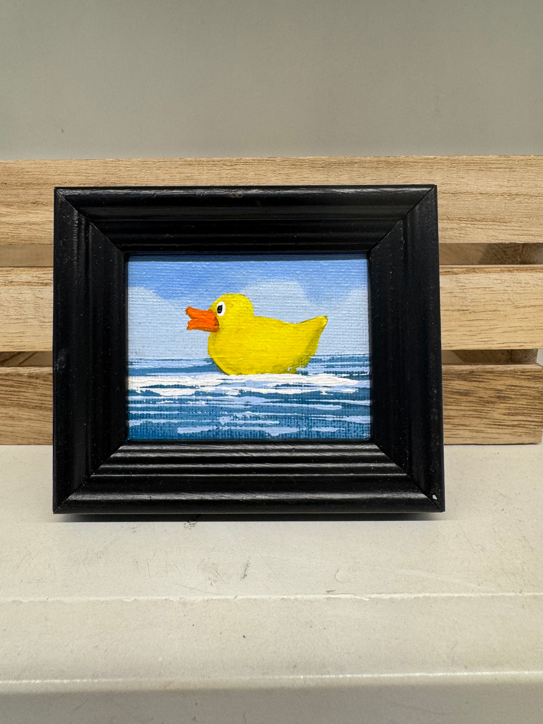 John Young yellow duckie mini art