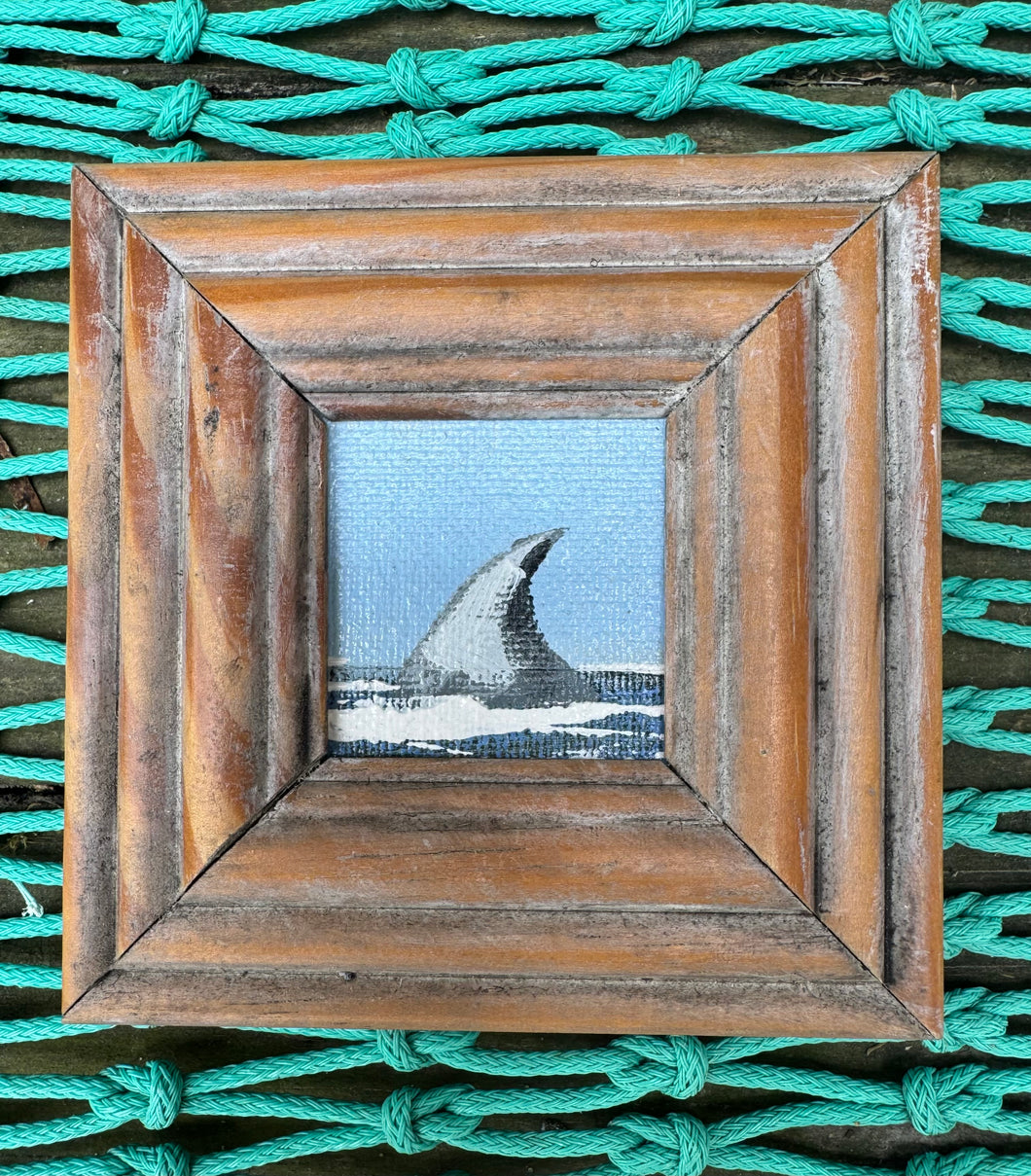 John Young shark fin mini art- tf