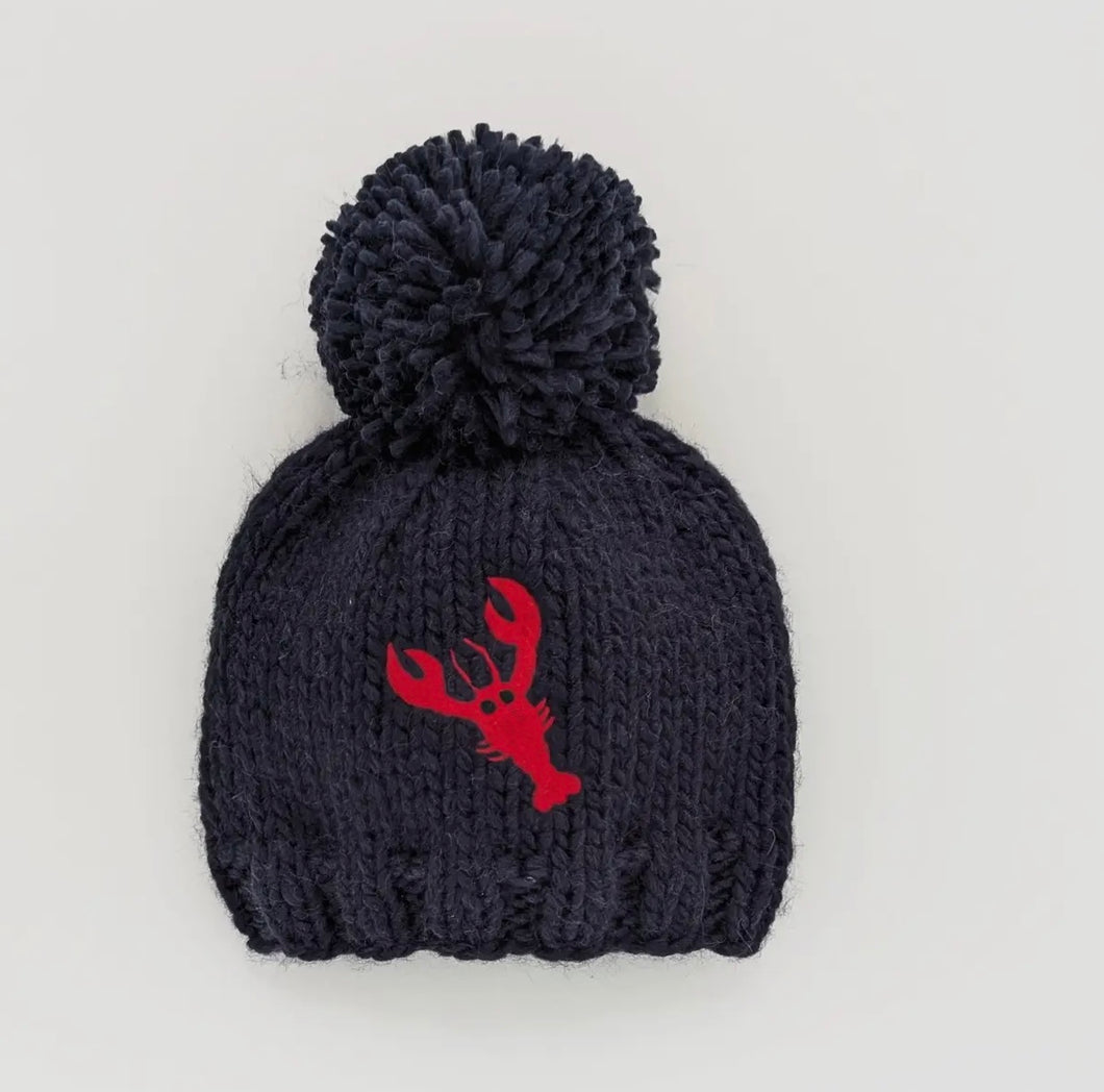 Lobster pompom hat