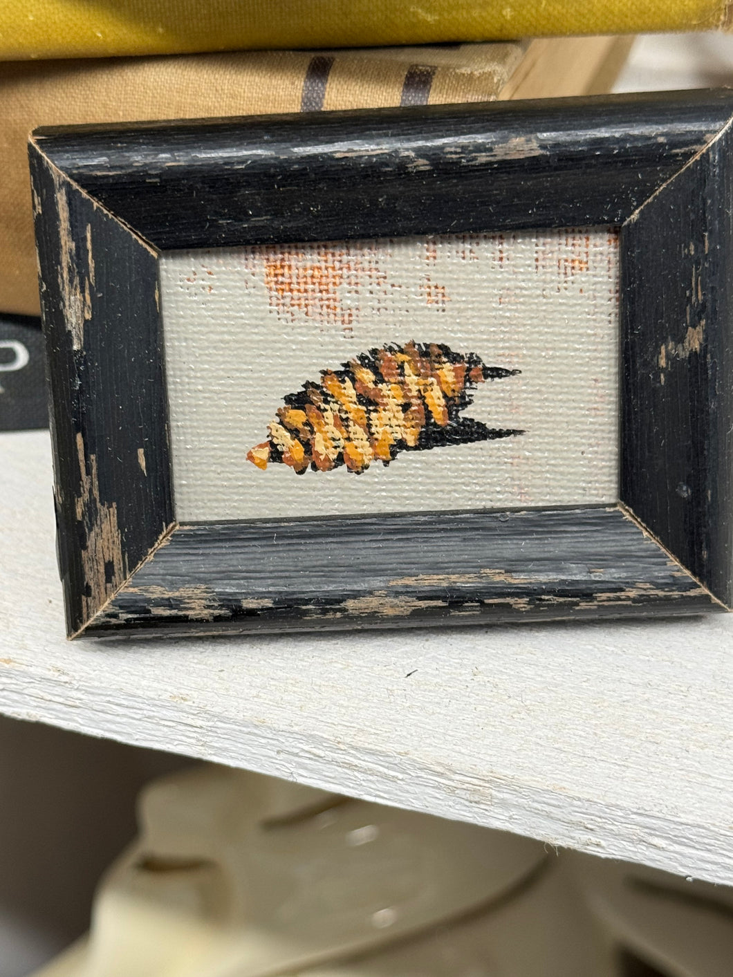 John Young pine cone mini art