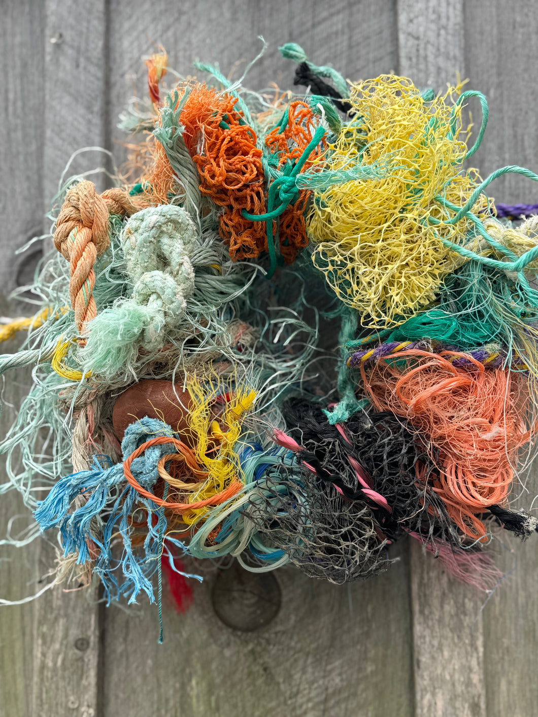 Lobster rope wreath- mayo