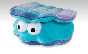 Clam plush dog toy