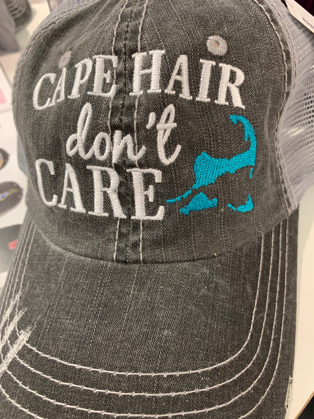 Cape hair trucker hat