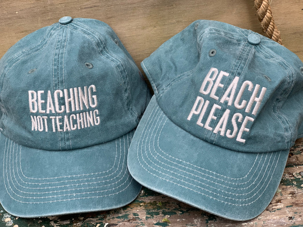 Beach love baseball hats