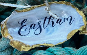 Oyster shell ornament- eastham