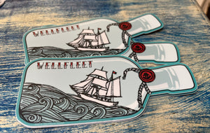 Ship in a bottle decal