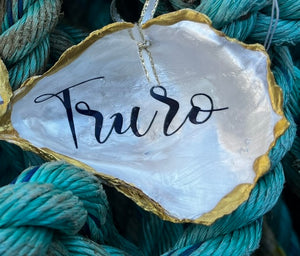 Oyster shell ornament- truro