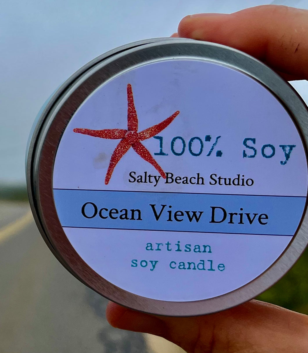 Ocean view drive candle